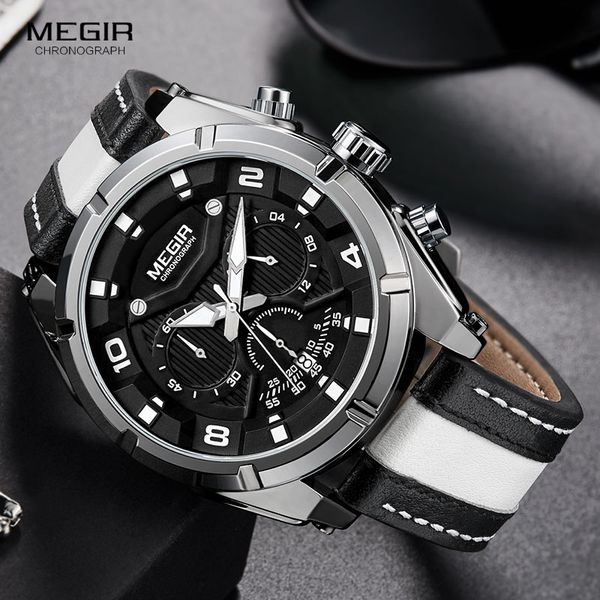fashion men's date chronograph quartz watches leather strap luminous hands 24-hour 3 dails work sports military wristwatch for man, Slivery;brown
fashion men's date chronograph quartz watches leather strap luminous hands 24-hour 3 dails work sports military wristwatch for man, Slivery;brown