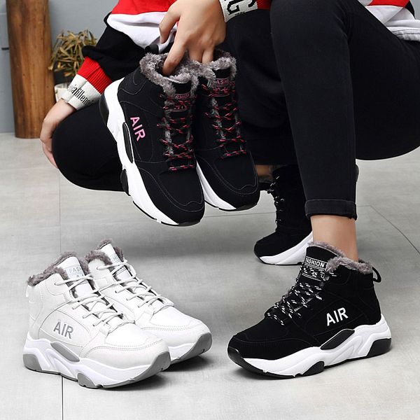 nkavqi women winter snow shoes breathable plush warm flat shoes women high waterproof ankle wedge boots zapatos de mujer, Black
nkavqi women winter snow shoes breathable plush warm flat shoes women high waterproof ankle wedge boots zapatos de mujer, Black