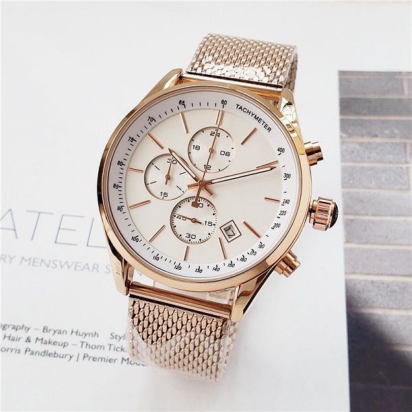 royal oak boss quartz watch casual fashion men's watch all functions can work mesh belt ing, Slivery;brown
royal oak boss quartz watch casual fashion men's watch all functions can work mesh belt ing, Slivery;brown