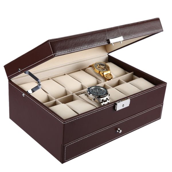 2018 original multifunctional drawer-style pu watch box collection jewelry display collection storage case watches boxes holder, Black;blue
2018 original multifunctional drawer-style pu watch box collection jewelry display collection storage case watches boxes holder, Black;blue