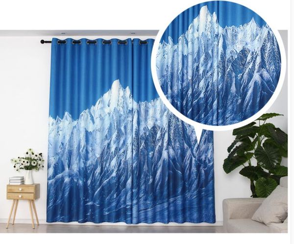 blue curtains snow mountain curtain customized finished curtains, simple modern curtains thickened blackout curtains
blue curtains snow mountain curtain customized finished curtains, simple modern curtains thickened blackout curtains