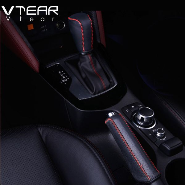 vtear for cx3 cx-3 2017-2019 accessories gear head handbrake cover interior leather hand-stitched shift knob gear covers
vtear for cx3 cx-3 2017-2019 accessories gear head handbrake cover interior leather hand-stitched shift knob gear covers