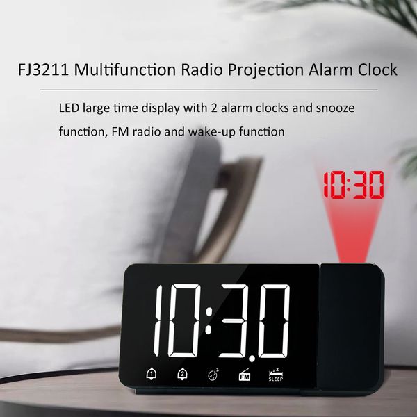 projection alarm clock digital alarm clock with snooze fm function led display electronic clock for bedroom office
projection alarm clock digital alarm clock with snooze fm function led display electronic clock for bedroom office