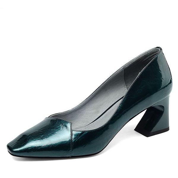 new genuine leather fashion ladies high heels casual girl high thick heel shoes charming women shoes, Black
new genuine leather fashion ladies high heels casual girl high thick heel shoes charming women shoes, Black