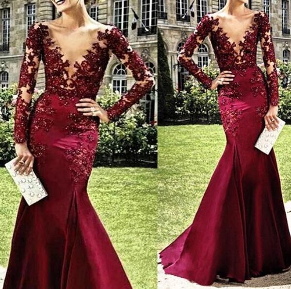 элегантный robe de soiree с длинным рукавом из бисера кружевные вечерние платья vestido festa зашнуровать глубокий v-образным вырезом бургун, Black;red
элегантный robe de soiree с длинным рукавом из бисера кружевные вечерние платья vestido festa зашнуровать глубокий v-образным вырезом бургун, Black;red