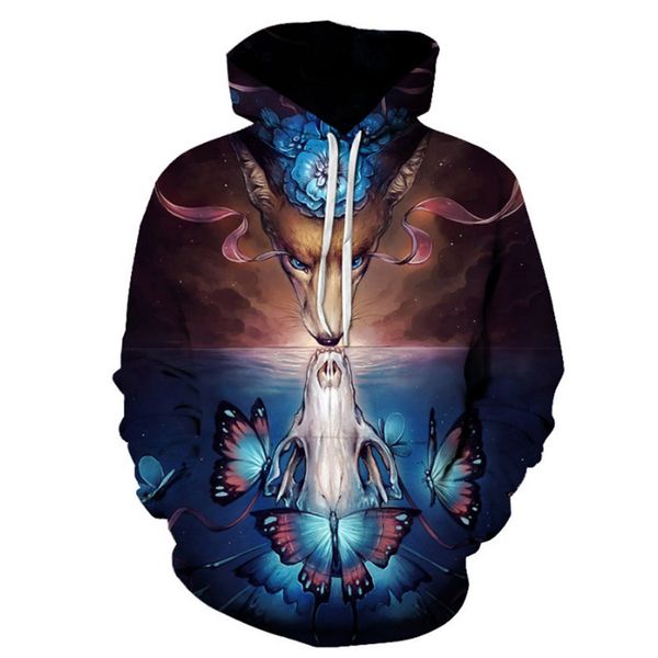 men's hoodies & sweatshirts funny men/women casual trendy hooded sweatshirt 3d animal printing fashion pullover hoodie comfortable to, Black
men's hoodies & sweatshirts funny men/women casual trendy hooded sweatshirt 3d animal printing fashion pullover hoodie comfortable to, Black
