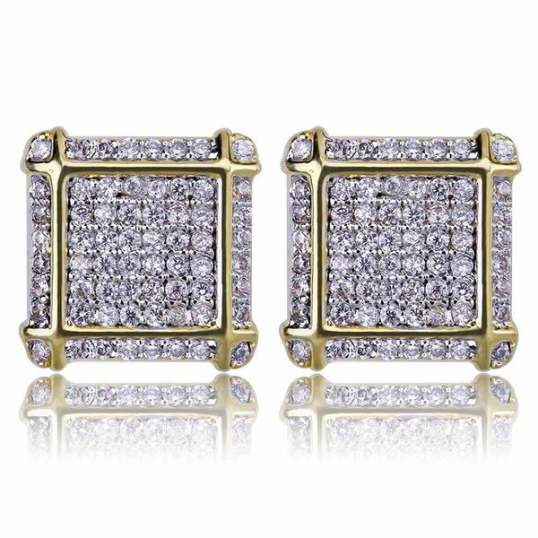 fashion earrings for hip hop men grade quality 18k gold plated copper square zircon stud earrings nice gift for men women, Golden;silver
fashion earrings for hip hop men grade quality 18k gold plated copper square zircon stud earrings nice gift for men women, Golden;silver