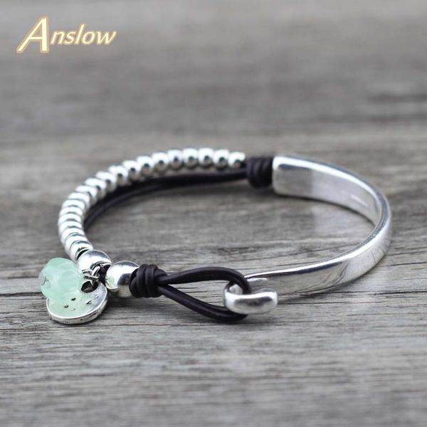 anslow new design charms fashion jewelry bracelet&bangles for men male handmade antique silver beads bracelet gift low0790lb, Black
anslow new design charms fashion jewelry bracelet&bangles for men male handmade antique silver beads bracelet gift low0790lb, Black