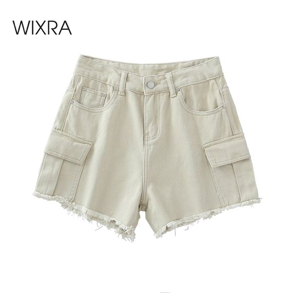 wixra basic shorts summer bf style female solid high waist casual shorts women worn loose short front long behind, White;black
wixra basic shorts summer bf style female solid high waist casual shorts women worn loose short front long behind, White;black