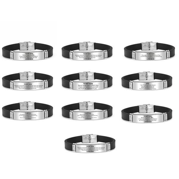 to my dad my hero engraved letters titanium steel men's bracelet cuff bangle for father son jewelry black father's day gifts, White
to my dad my hero engraved letters titanium steel men's bracelet cuff bangle for father son jewelry black father's day gifts, White