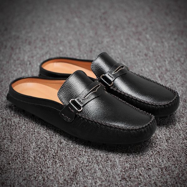 loveon2019 new summer men's mule shoes black leather half slippers fashion comfortable slip on casual shoe male big size 47
loveon2019 new summer men's mule shoes black leather half slippers fashion comfortable slip on casual shoe male big size 47