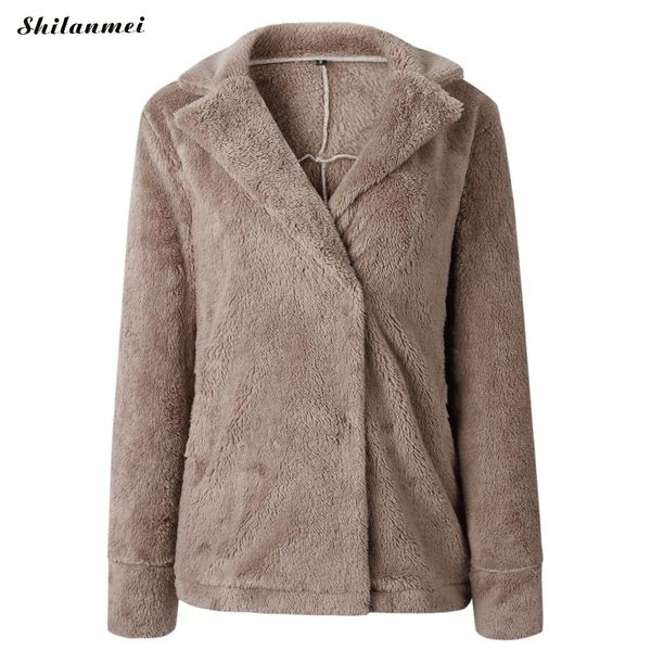 2019 women autumn winter fluffy thick casual warm jacket coats plush faux fur coat long sleeve turn-down collar ladies outerwear, Black;brown
2019 women autumn winter fluffy thick casual warm jacket coats plush faux fur coat long sleeve turn-down collar ladies outerwear, Black;brown