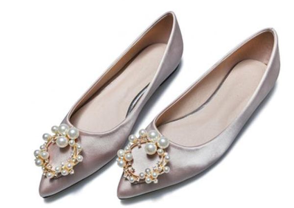 women's shoes in spring autumn flat bottom pointed end silk and satin@139, Black
women's shoes in spring autumn flat bottom pointed end silk and satin@139, Black
