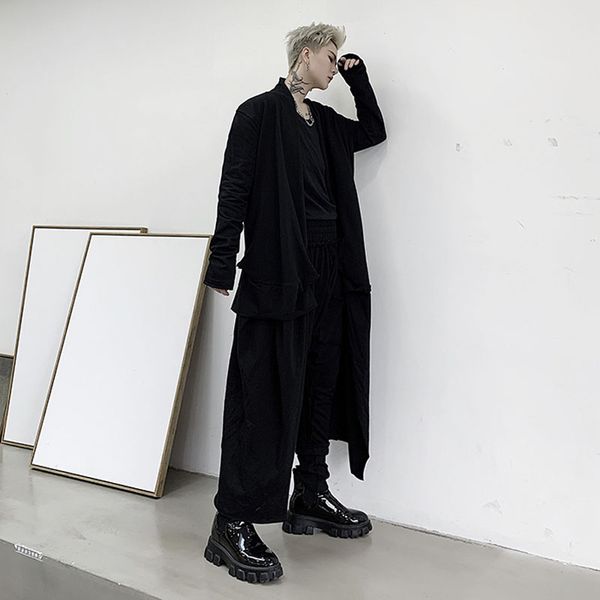 2020 spring new men long cardigan black splice trench coat male japan streetwear gothic hip hop loose jacket outerwear, Tan;black
2020 spring new men long cardigan black splice trench coat male japan streetwear gothic hip hop loose jacket outerwear, Tan;black