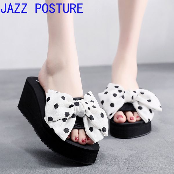 ladies summer muffin bottom beach sandals, slippers without laces, flat bow tie, summer dot slippers, women's casual slippers, q, Black
ladies summer muffin bottom beach sandals, slippers without laces, flat bow tie, summer dot slippers, women's casual slippers, q, Black