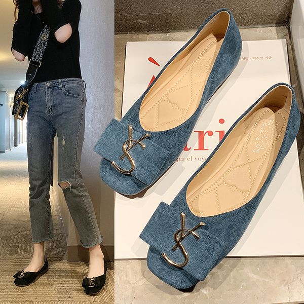 2020 spring new style leisure shoes shallow mouth low heel foot covering loafers suede sy flat-style square head shoes women's, Black
2020 spring new style leisure shoes shallow mouth low heel foot covering loafers suede sy flat-style square head shoes women's, Black
