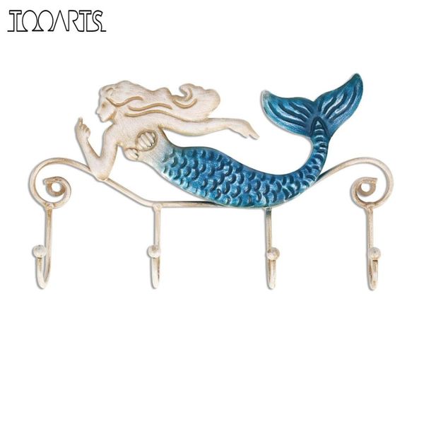 tooarts iron mermaid wall hanger wall hook 4 hooks for coats towels bags mount clothes holder key rack holder for bathroom
tooarts iron mermaid wall hanger wall hook 4 hooks for coats towels bags mount clothes holder key rack holder for bathroom