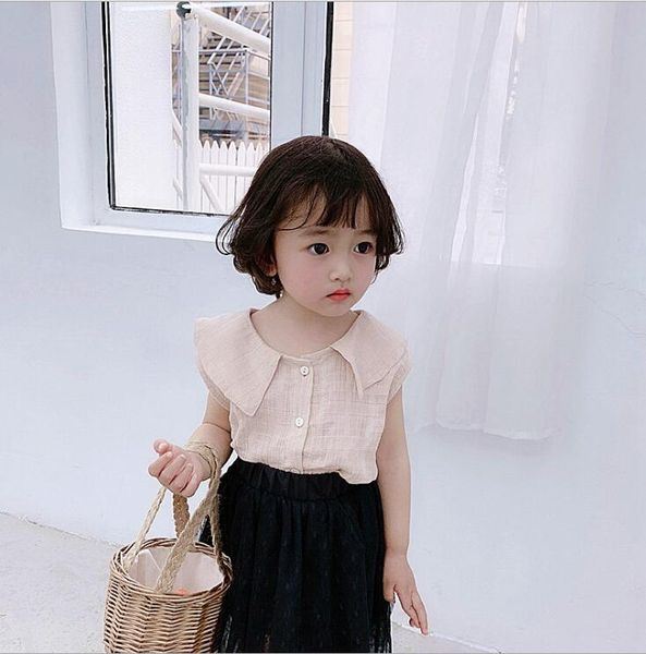 2020 new wholesale girls shirt fashion summer sleeveless cotton girls blouse 1-7t ho519, White;black
2020 new wholesale girls shirt fashion summer sleeveless cotton girls blouse 1-7t ho519, White;black