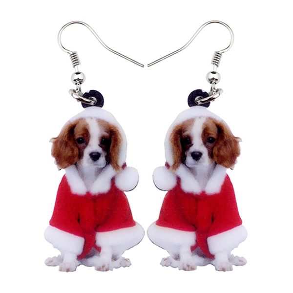 acrylic cute christmas cavalier king charles spaniel dog earrings big long dangle drop women girl ladies fashion jewelry, Silver
acrylic cute christmas cavalier king charles spaniel dog earrings big long dangle drop women girl ladies fashion jewelry, Silver