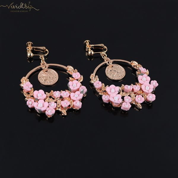 bohemian ethnic fimo flower statement clip on earrings fashion women no hole ear clips for festival party bridal charm jewelry, Silver
bohemian ethnic fimo flower statement clip on earrings fashion women no hole ear clips for festival party bridal charm jewelry, Silver