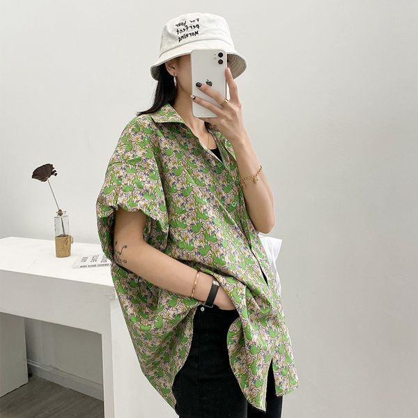 full blue korean-style women's wear new fashion women floral short-sleeved shirt women loose shirt coat sunscreen, Tan;black
full blue korean-style women's wear new fashion women floral short-sleeved shirt women loose shirt coat sunscreen, Tan;black