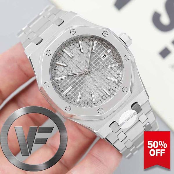 vfactory classic men sapphire crystal mens 41mm watch 2813 automatic movement fashion mechanical watches royal oak 15400 watch wristwatches, Slivery;brown
vfactory classic men sapphire crystal mens 41mm watch 2813 automatic movement fashion mechanical watches royal oak 15400 watch wristwatches, Slivery;brown