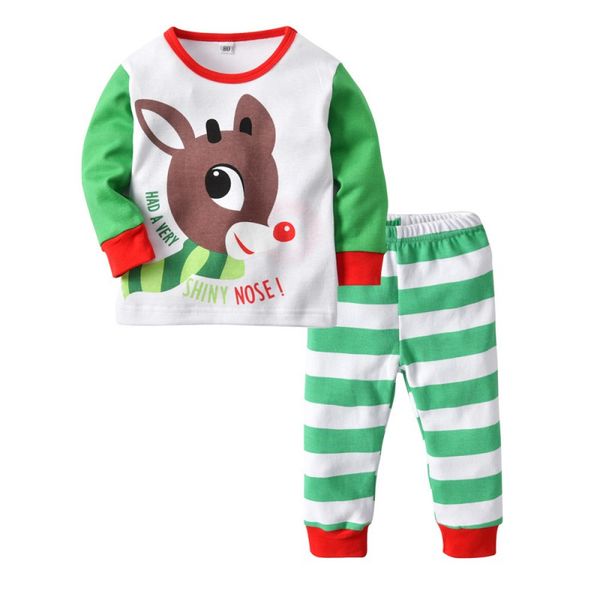 Baby Pajamas Set Kids Boys Girls Set Infant Clothes Cartoon Deer Long Sleeve Top+deer Striped Long Pants
Baby Pajamas Set Kids Boys Girls Set Infant Clothes Cartoon Deer Long Sleeve Top+deer Striped Long Pants