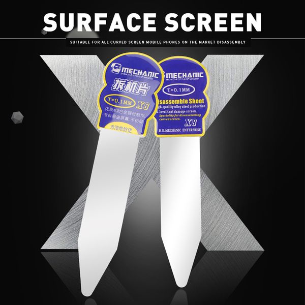 mechanic x8 high toughness alloy steel professional disassembly curved screen pry opening tools for phone repair split slice
mechanic x8 high toughness alloy steel professional disassembly curved screen pry opening tools for phone repair split slice