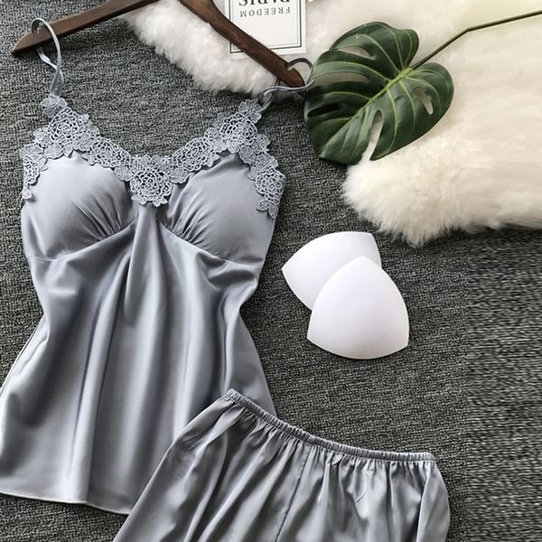 women's lingerie silk nightgown summer pajamas lace night sleepwear babydoll nightie satin homewear chest pad nightwear, Black;red
women's lingerie silk nightgown summer pajamas lace night sleepwear babydoll nightie satin homewear chest pad nightwear, Black;red