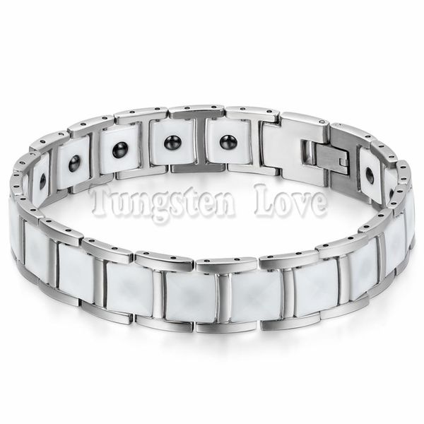 13mm cool black/white ceramic men stereoscopic bracelet health balance bracelet with energy magnetic stone inlay pulseras hombre, Golden;silver
13mm cool black/white ceramic men stereoscopic bracelet health balance bracelet with energy magnetic stone inlay pulseras hombre, Golden;silver