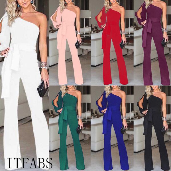 new fashion 2019 women ladies one shoulder jumpsuits summer long sleeve lace up bow knot clubwear playsuit party romper, Black;white
new fashion 2019 women ladies one shoulder jumpsuits summer long sleeve lace up bow knot clubwear playsuit party romper, Black;white