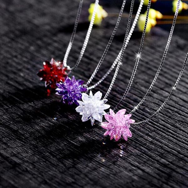4color fashion jewelry 925 silver crystal from pendant necklaces women handmade wedding necklace
4color fashion jewelry 925 silver crystal from pendant necklaces women handmade wedding necklace