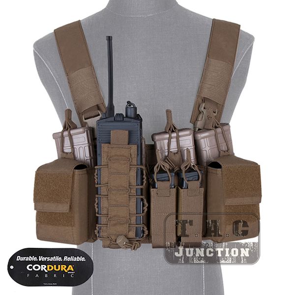 d3cr tactical chest rig with multi-purpose mag pouches and radio pouch,accessories pouch, Camo;black
d3cr tactical chest rig with multi-purpose mag pouches and radio pouch,accessories pouch, Camo;black