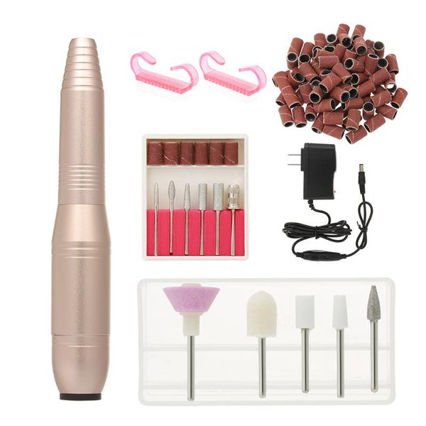 portable electric nail drill machine 20000 rpm electric manicure machine pen pedicure nail file art tools drill bits, Silver
portable electric nail drill machine 20000 rpm electric manicure machine pen pedicure nail file art tools drill bits, Silver