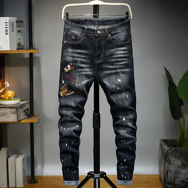 2019 new brand fashion luxury designer men's jeans balman square jeans motorcycle rider black high waist tight straight tube men's, Blue
2019 new brand fashion luxury designer men's jeans balman square jeans motorcycle rider black high waist tight straight tube men's, Blue