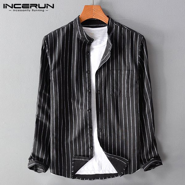 fashion tee 5xl leisure shirt men social shirts striped long sleeve plain loose dress blouse camisa hombre autumn vacation, White;black
fashion tee 5xl leisure shirt men social shirts striped long sleeve plain loose dress blouse camisa hombre autumn vacation, White;black