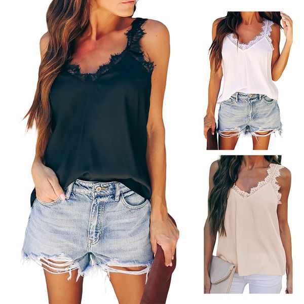 2020 women solid strappy tanks vest summer sleeveless v-neck tanks beach women sports tank sy253106, White
2020 women solid strappy tanks vest summer sleeveless v-neck tanks beach women sports tank sy253106, White