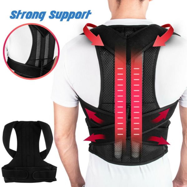 waist support adjustable posture corrector back brace shoulder belt men women, Black;gray
waist support adjustable posture corrector back brace shoulder belt men women, Black;gray