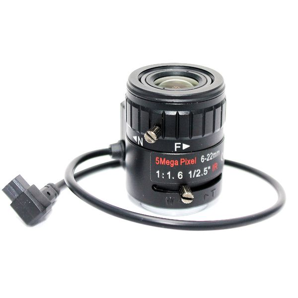 5mp 1/2.5" 6-22mm f1.6 ir manual varifocal dc auto iris cctv lens cs mount for all megapixel hd analog ip camera
5mp 1/2.5" 6-22mm f1.6 ir manual varifocal dc auto iris cctv lens cs mount for all megapixel hd analog ip camera