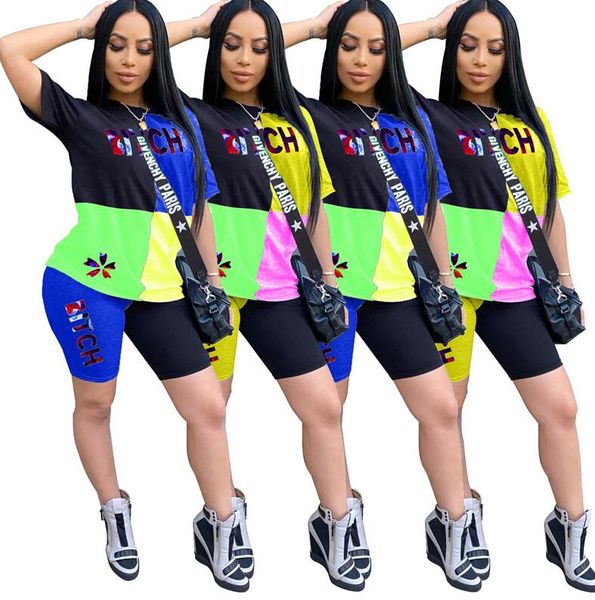 women brand designer tracksuit printed t-shirt pullover + shorts sets sportwear luxury casual 2 piece outfits d52812, White
women brand designer tracksuit printed t-shirt pullover + shorts sets sportwear luxury casual 2 piece outfits d52812, White