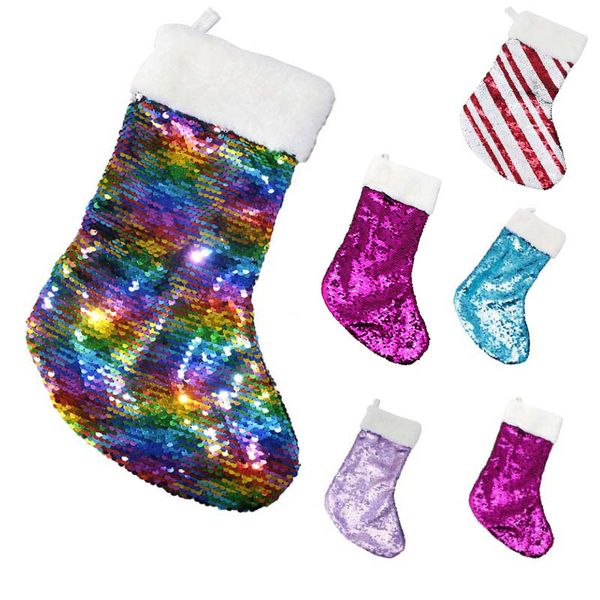 5 style christmas decoration reversible sequin stocking pendant hang accessories candy bag gifts bag party supplies dhl ship wx9-1531
5 style christmas decoration reversible sequin stocking pendant hang accessories candy bag gifts bag party supplies dhl ship wx9-1531