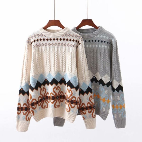 women clothes 2019 autumn and winter clothes women round neck kaleidoscope pull femme pullover sweater, White;black
women clothes 2019 autumn and winter clothes women round neck kaleidoscope pull femme pullover sweater, White;black