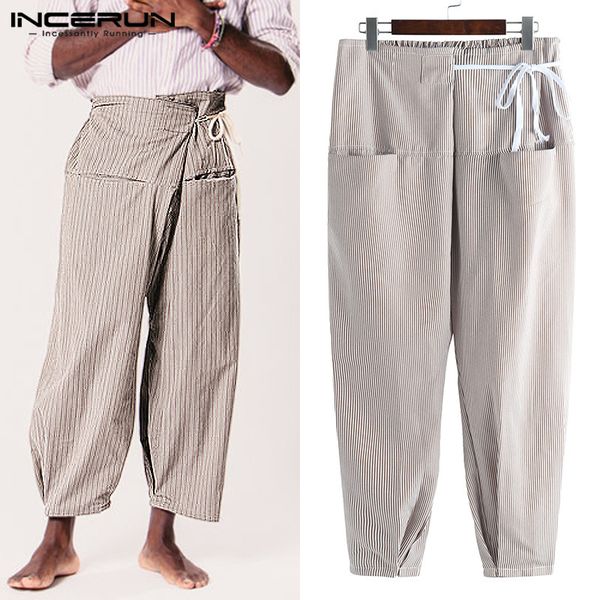 incerun striped thai fisherman pants men pockets lace up casual joggers men yoga-pants vintage loose trousers men 2019 plus size, Black
incerun striped thai fisherman pants men pockets lace up casual joggers men yoga-pants vintage loose trousers men 2019 plus size, Black