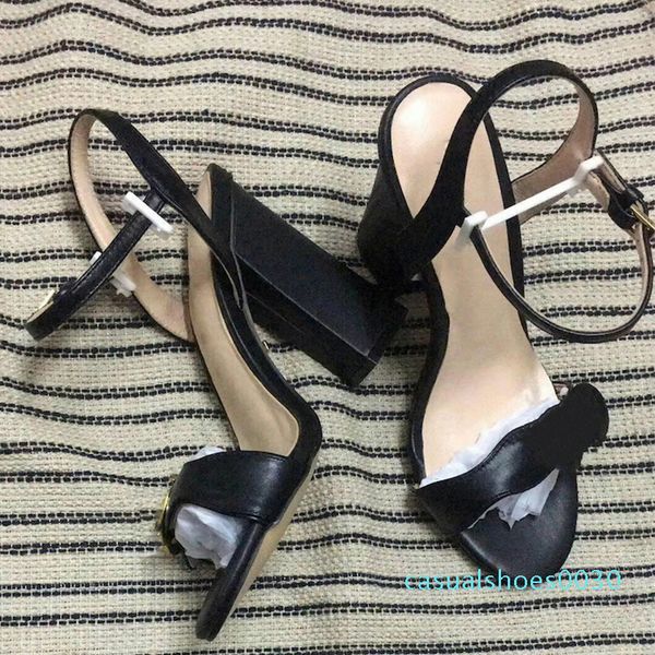 women designer sandal luxury high heels leather dress wedding shoes shoes double letters heel sandals ladies shoes mid-heel sandal c30, Black
women designer sandal luxury high heels leather dress wedding shoes shoes double letters heel sandals ladies shoes mid-heel sandal c30, Black