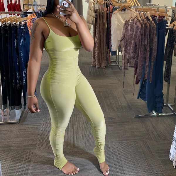 women casual pleated bodycon sling jumpsuits slim rompers long pants women outfit tracksuit female joggers, Black;white
women casual pleated bodycon sling jumpsuits slim rompers long pants women outfit tracksuit female joggers, Black;white