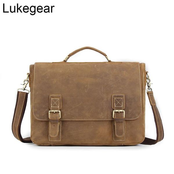 lukegear mens lapmessenger bags genuine leather handmade mens briefcase with strap retro soft cowhide
lukegear mens lapmessenger bags genuine leather handmade mens briefcase with strap retro soft cowhide