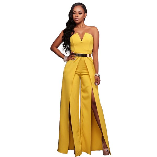 women bodycon multicolor fashion nightclub jumpsuit girls romper strapless streetwear slit long jumpsuits solid backless, Black;white
women bodycon multicolor fashion nightclub jumpsuit girls romper strapless streetwear slit long jumpsuits solid backless, Black;white