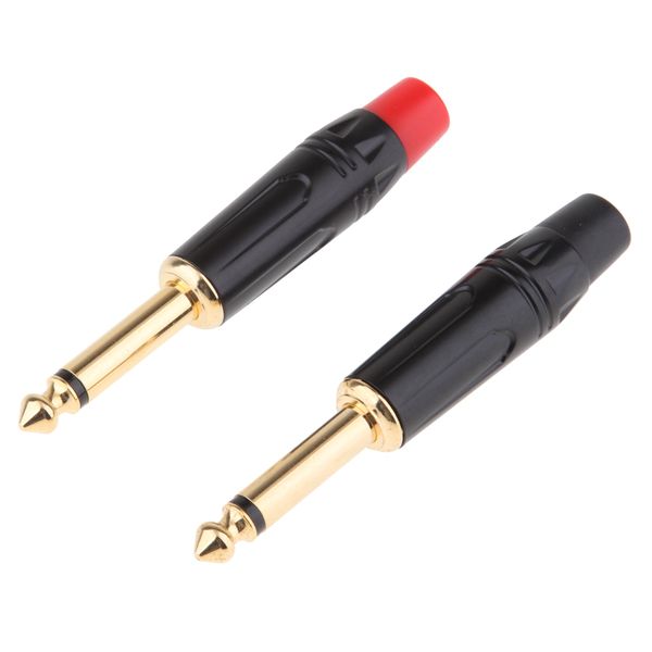2x 6.5mm 1/4 \»mono audio мужской припой разъем 
2x 6.5mm 1/4 \»mono audio мужской припой разъем