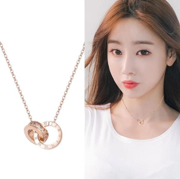circle crystal roman numeral necklace pendants double buckle woman necklace female titanium steel clavicle necklace 18k gold pendant jewelry, Silver
circle crystal roman numeral necklace pendants double buckle woman necklace female titanium steel clavicle necklace 18k gold pendant jewelry, Silver