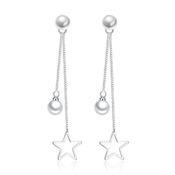korean wild long tassel earrings for women simple pearl drop earring fringe earings jewelry earing brincos sweet earrings a145, Silver
korean wild long tassel earrings for women simple pearl drop earring fringe earings jewelry earing brincos sweet earrings a145, Silver